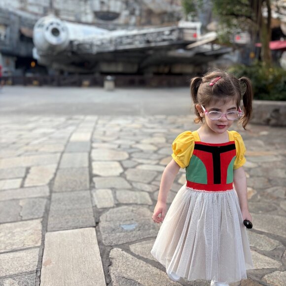 Taylor Joelle Boba Fett Star Wars Dress Size 4 - Picture 3 of 3